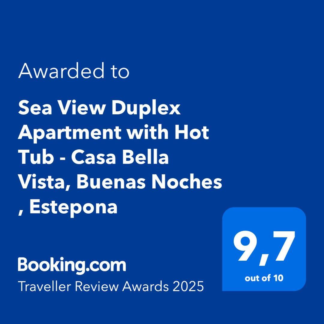 Sea View Penthouse Apartment With Hot Tub - Casa Bella Vista, Buenas Noches , Эстепона Экстерьер фото